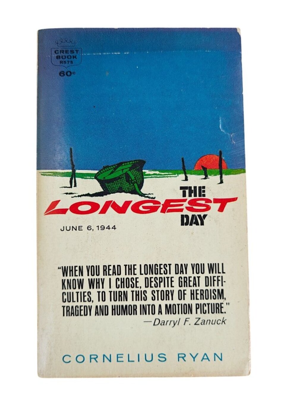 The Longest Day Cornelius Ryan 1962 Crest Reprint Paperback WWII History